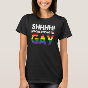 Camiseta Ninguém sabe que sou Gay Lgbt Direitos Gays Pro