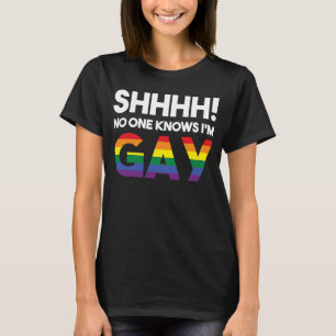 Camiseta Ninguém sabe que sou Gay LGBT Gay Rights Pro Prid