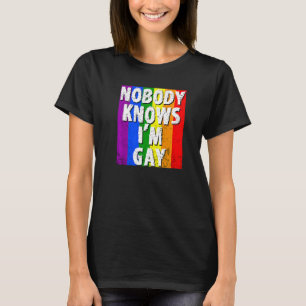 Camiseta Ninguém Sabe Que Sou Gay Lgbt Orgulho gay