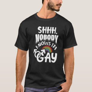 Camiseta Ninguém sabe que sou Gay Lgbt Pride 1