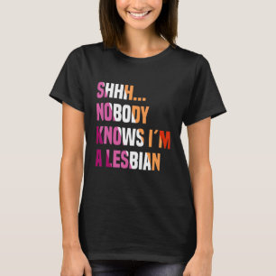 Camiseta Ninguém sabe que sou lésbica lgbt bisexual primo