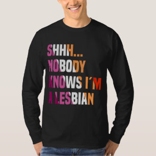 Camiseta Ninguém sabe que sou lésbica lgbt bisexual primo