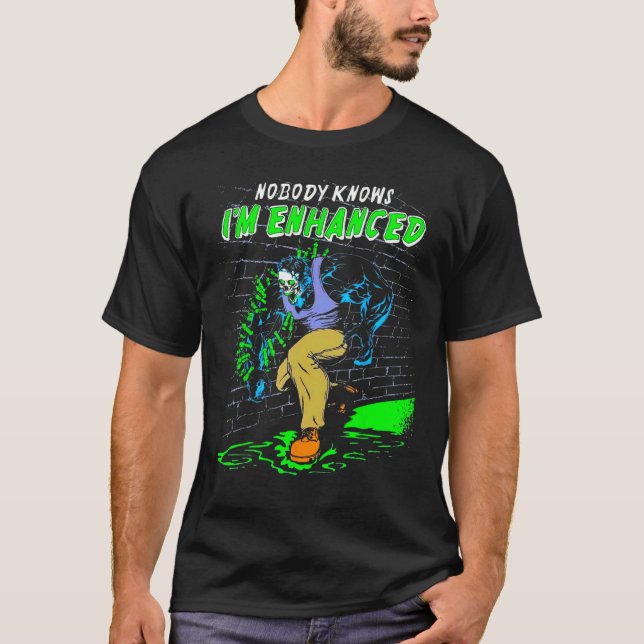 Camiseta Ninguém sabe que sou o Enhanced Gym Weightelevando (Frente)