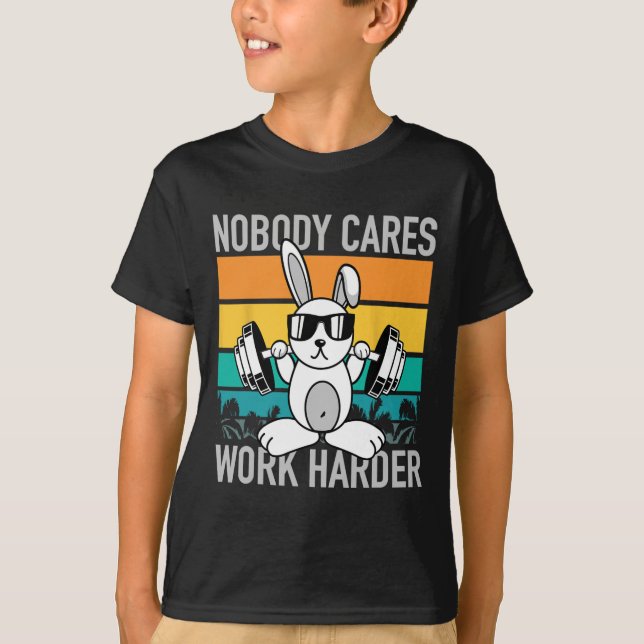 Camiseta Ninguém se importa mais com trabalhar - Workout Mo (Frente)