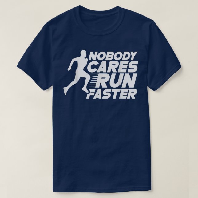 Camiseta Ninguém se preocupa com a rapidez da equipe de mot (Frente do Design)