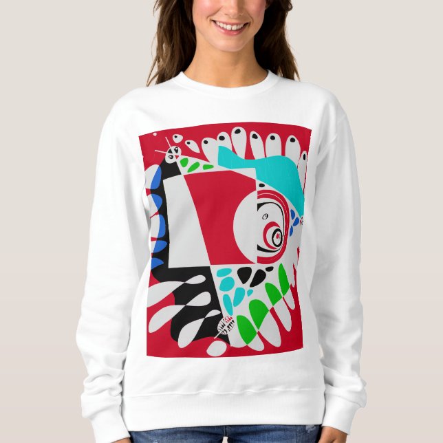 Camiseta Ninho de Pássaro - Cinza Vermelha Crimson (Frente)