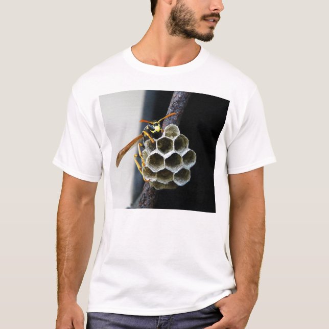 Camiseta Ninho e trabalhador da vespa (Frente)