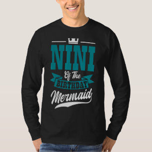 Camiseta Nini Da Celebração Do Bábio Do Partido Da Sereia D