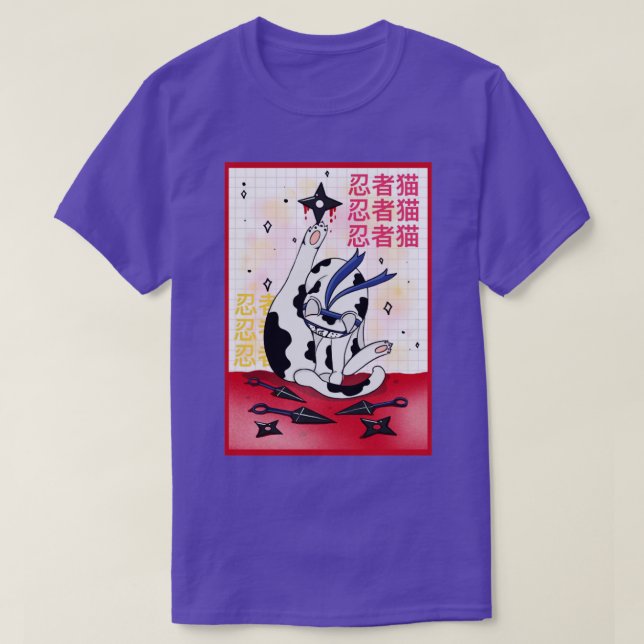 Camiseta ninja cat1 (Frente do Design)