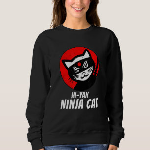 Camiseta Ninja Cat Destis Tea Para Cat Meow Katana Catzi