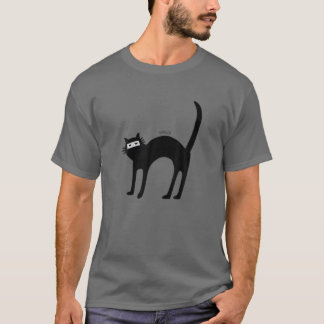 Camiseta Ninja Cat Engraçada Gatos Cutes Sobrados Dão-Me Mu