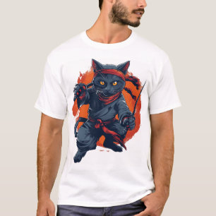 Camiseta Ninja Cat Furtividade