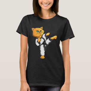 Camiseta Ninja Cat Karate Martial Arts Taekwondo Proprietár