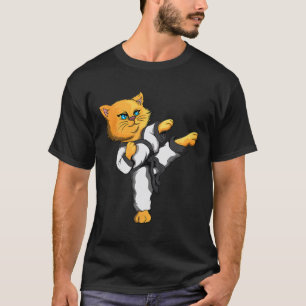 Camiseta Ninja Cat Karate Martial Arts Taekwondo Proprietár