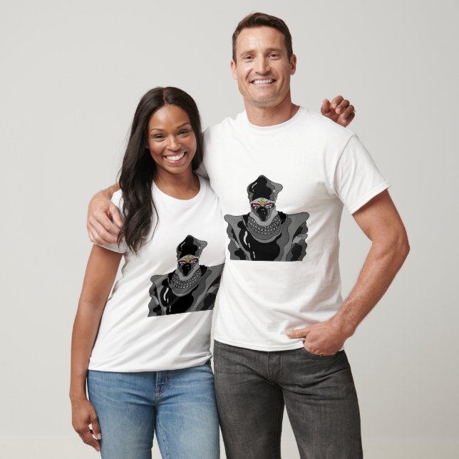 Camiseta Ninja com traje preto. (Unissex)
