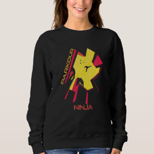 Camiseta Ninja da Cidade Salto de Edifícios Parkour Freesty