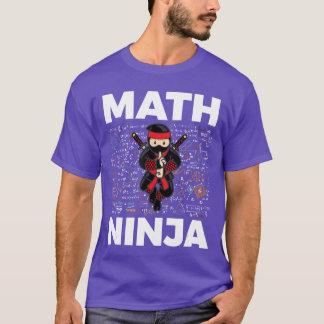Camiseta Ninja da Matemática Divertido para Professor de Ma