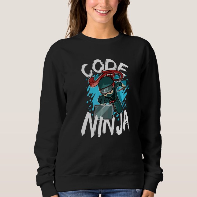 Camiseta Ninja de Código Programação Codificador Codificaçã (Frente)
