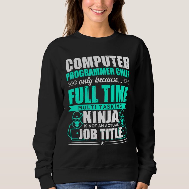 Camiseta Ninja de multitarefa principal do programador de c (Frente)