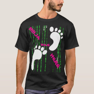 CAMISETA NINJA ESTEVE AQUI 1X001 MATRIX VERMELHA PRETA POR