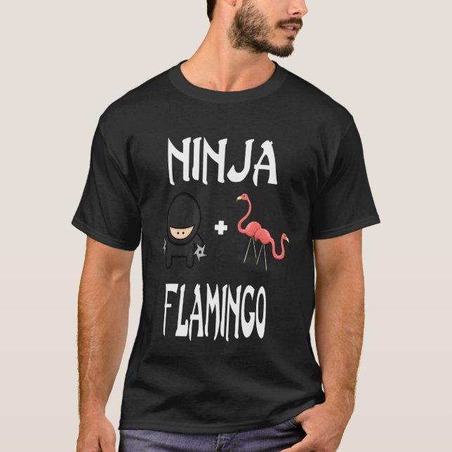 Camiseta Ninja Flamingo Flamingo Ninja (Frente)