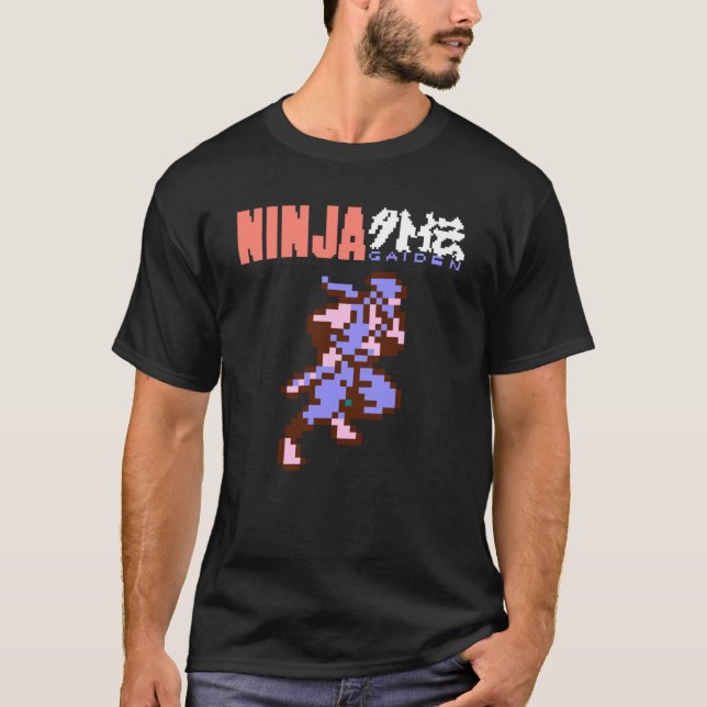 Camiseta Ninja Gaidens Ryu com o Logotipo Essencial (Frente)