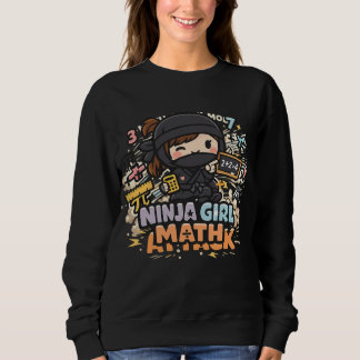 Camiseta Ninja Girl Math – Math Attack Mode | Diseño divert
