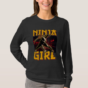 Camiseta Ninja Girl Warrior Engraçado
