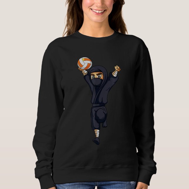 Camiseta Ninja Homens Mulheres Jovens Jogadores De Voleibol (Frente)