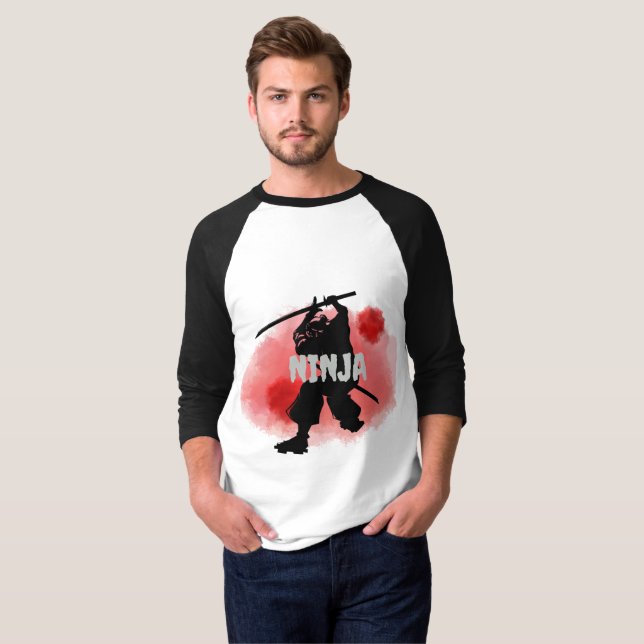 Camiseta ninja lua de sangue (personalizar) (Frente Completa)