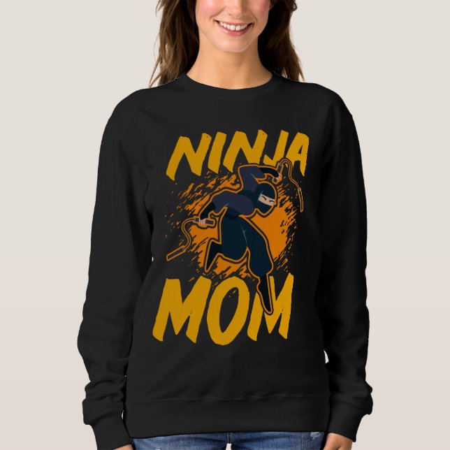 Camiseta Ninja Mãe Guerreira Engraçado (Frente)