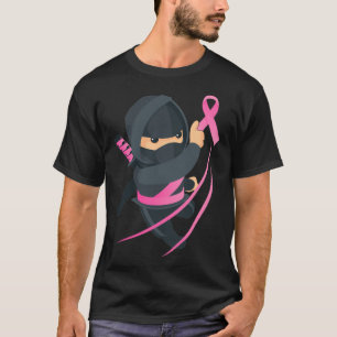 Camiseta Ninja Martial Arts Suporta Consciência do Cancer d