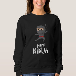 Camiseta Ninja Negra Em Uma Máscara Fart Ninjas
