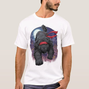 Camiseta Ninja Newfie � Grande Cão Furtivo
