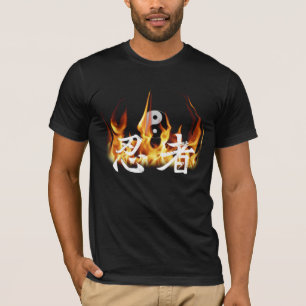 Camiseta Ninja no fogo