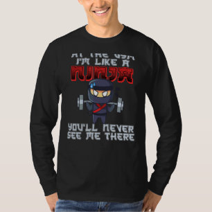 Camiseta Ninja no ginásio sou como um Ninja 1