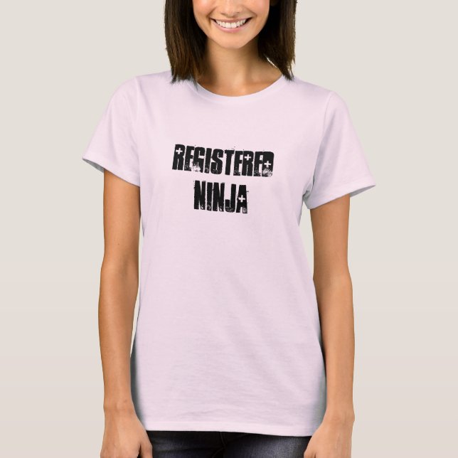 Camiseta Ninja registrado (Frente)