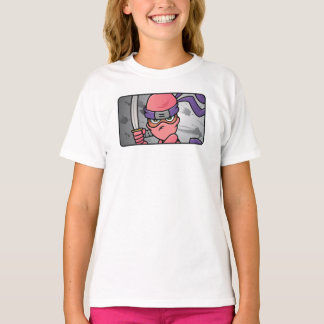 Camiseta Ninja Rosa Personalizável
