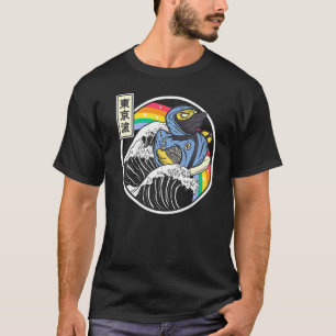 Camiseta Ninja Rubber Duck Surfing Kanagawa Wave Japão Vapo