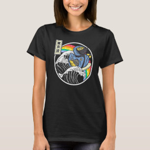Camiseta Ninja Rubber Duck Surfing Kanagawa Wave Japão Vapo