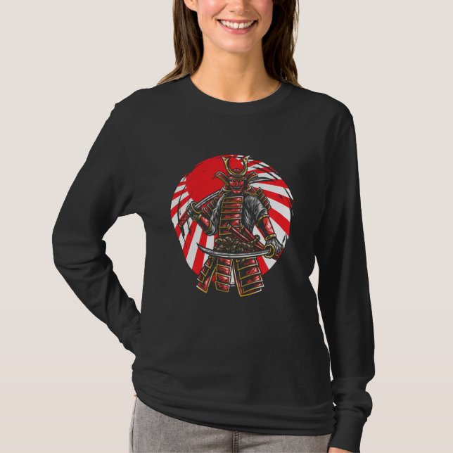 Camiseta Ninja Sinobi Samurai Katana Kendo Warrior Swords J (Frente)