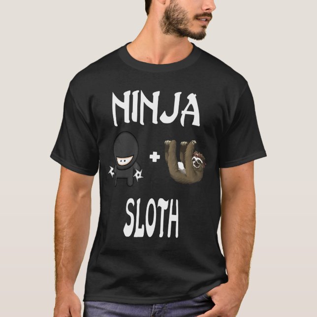 Camiseta Ninja Sloth Sloth Ninja (Frente)