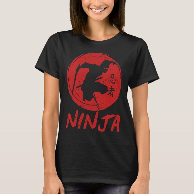 Camiseta Ninja Treinando Ninja Warrior Obstacle Course Ka (Frente)