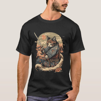 Camiseta Ninja Ukiyo-E Anime Style Samurai