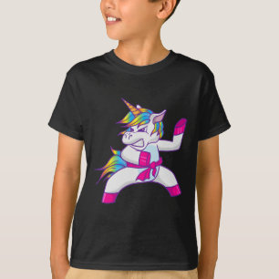 Camiseta Ninja Unicorn Karate Taekwondo Kung Fu Lutando Un