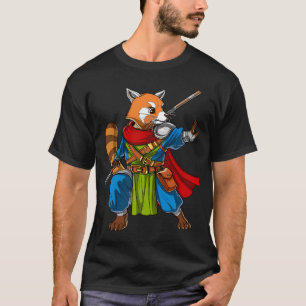 Camiseta Ninja Urso Panda Vermelho