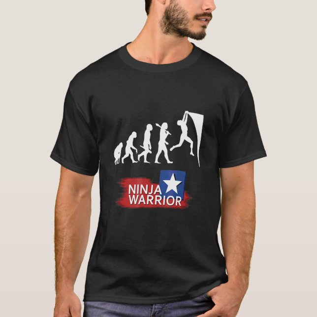 Camiseta Ninja Warrior Evolution Ninja Warrior para Criança (Frente)