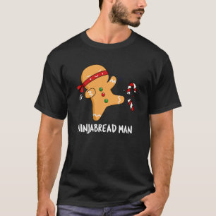 Camiseta Ninjabread Man Funny Gingerpão Pun Dark BG