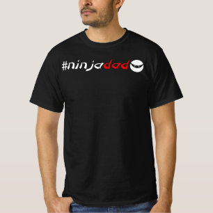 Camiseta #ninjadad Para O Melhor Pai Ninja De Sempre