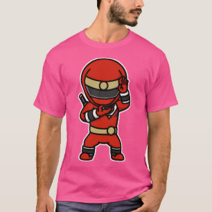 Camiseta Ninjared Ninja Sentai Kakuranger Chibi Style Kawai